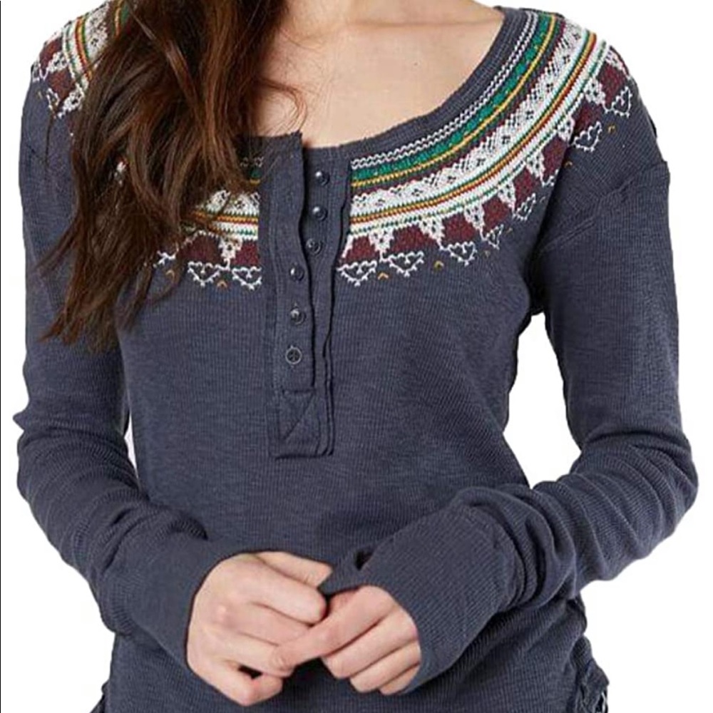 Free People Fair Isle thermal